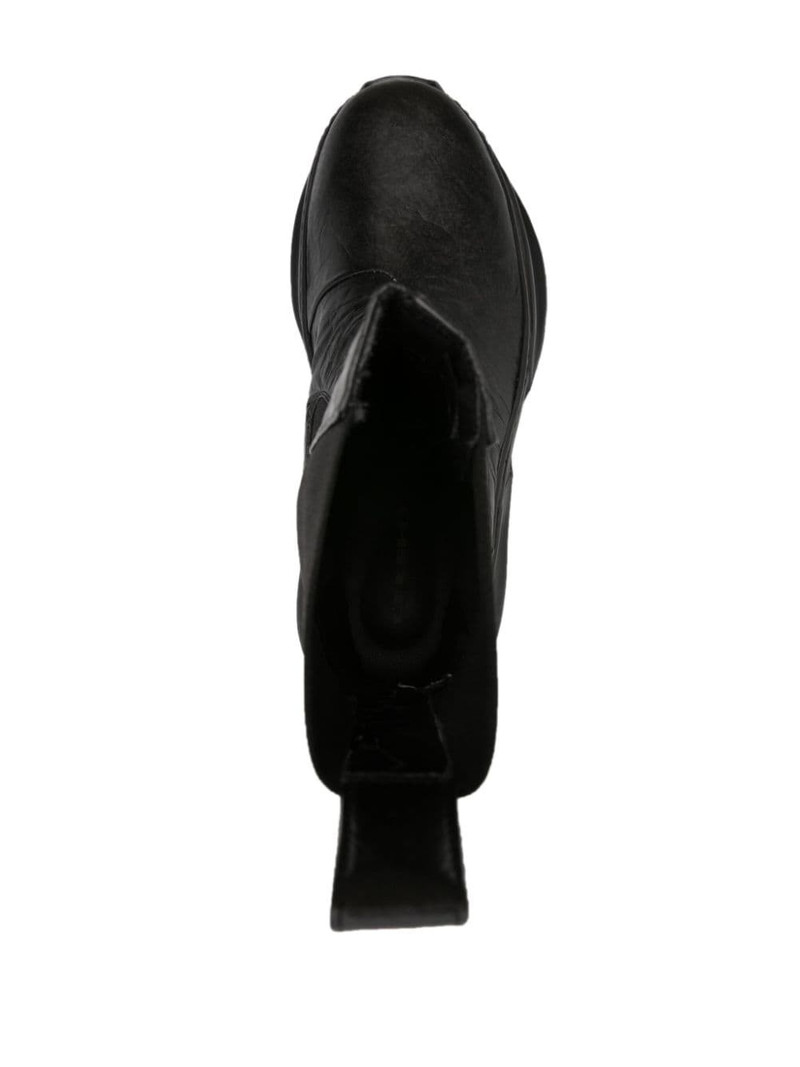 Beatle Abstract crinkled-leather boots 4