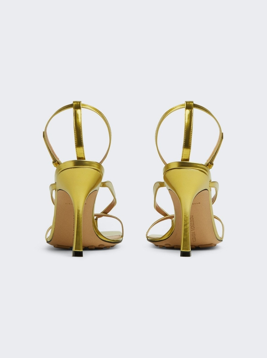 Stretch Strappy Sandal Gold - 3