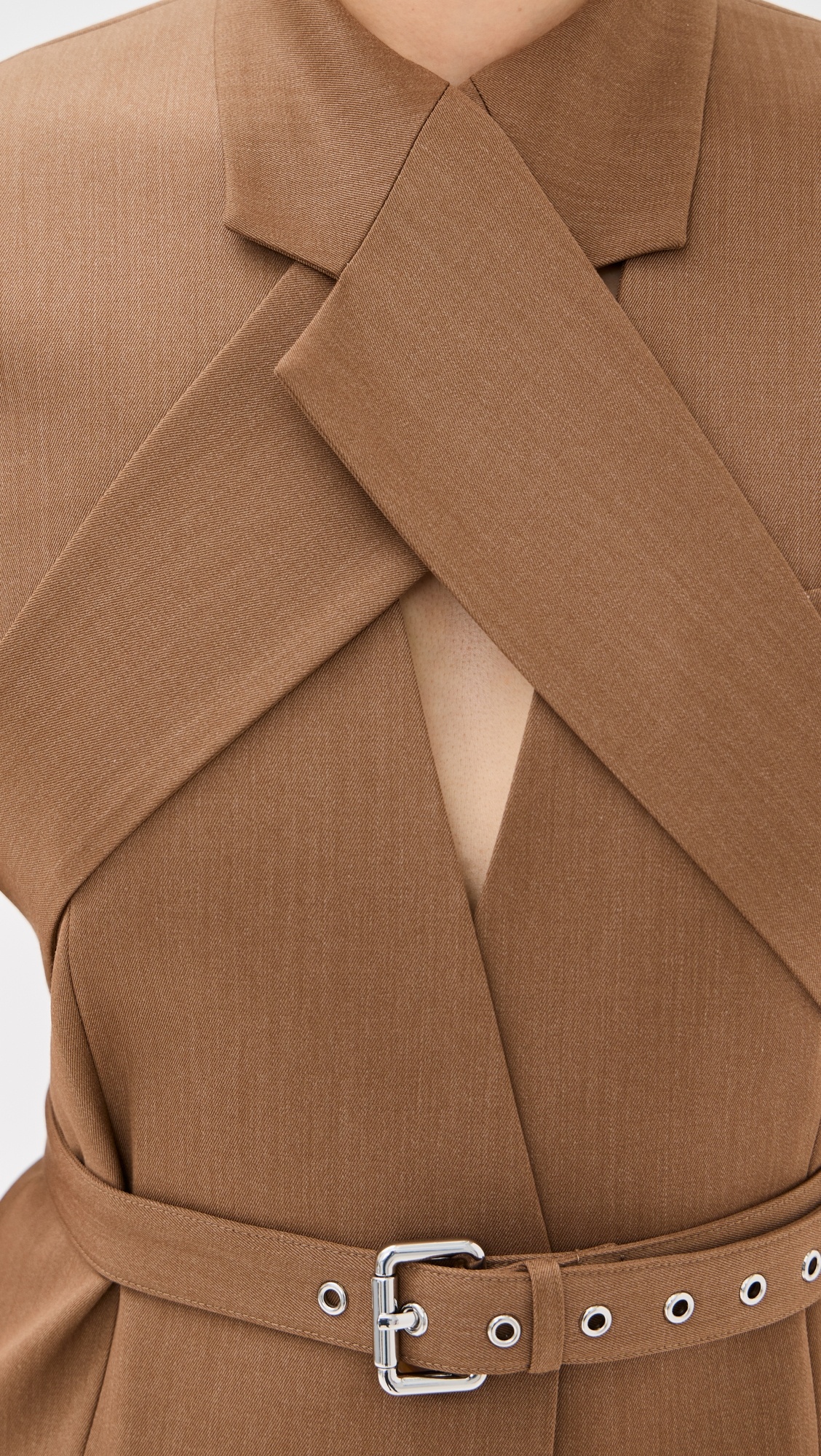 Sleeveless Criss Cross Jacket - 5