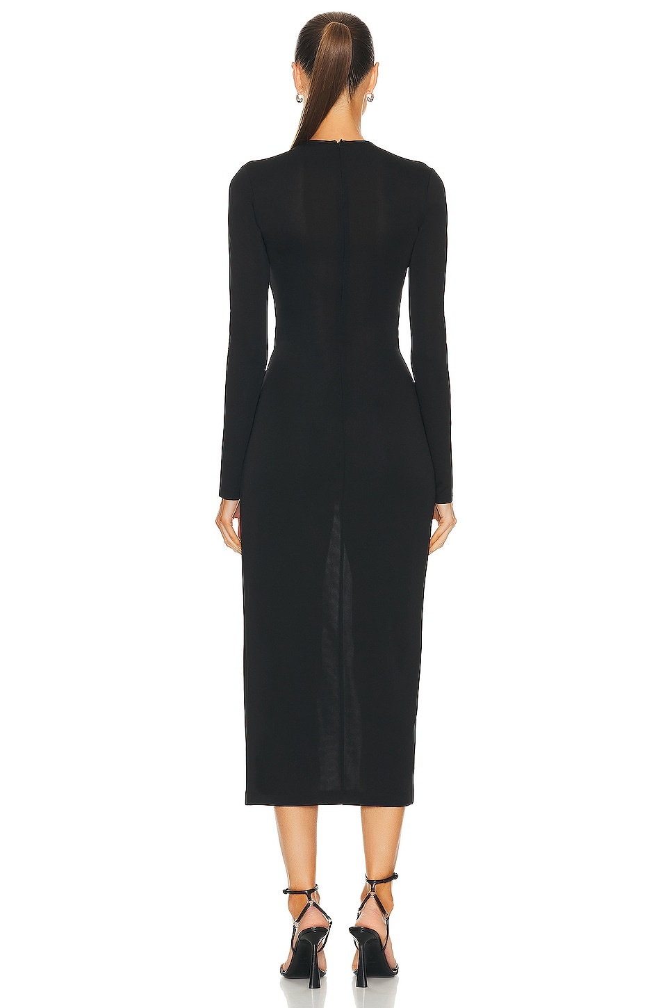 Midi Dress With Side Snaps - 4