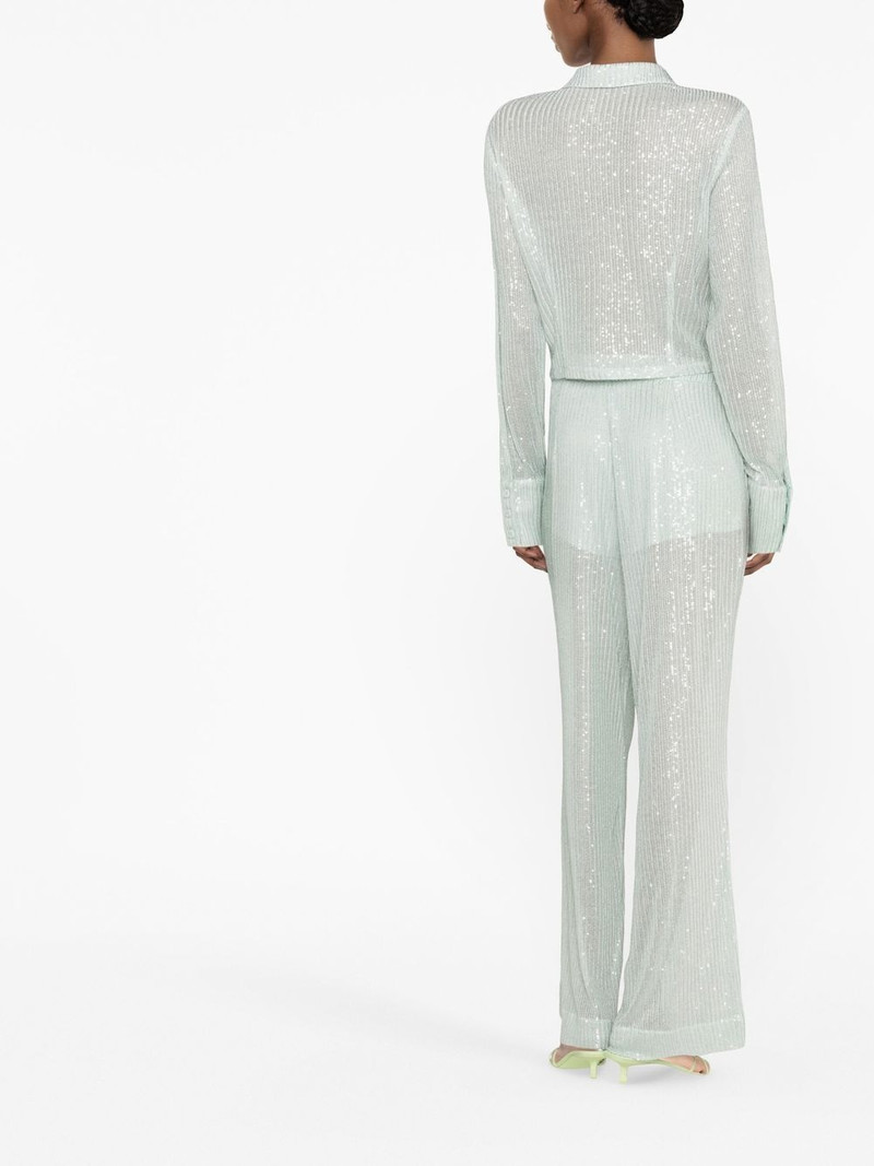 sequin-embellished button-down cardigan 4