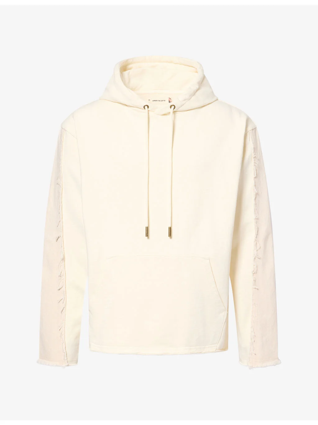 Denim-Panel Cotton-Jersey Hoody - 1