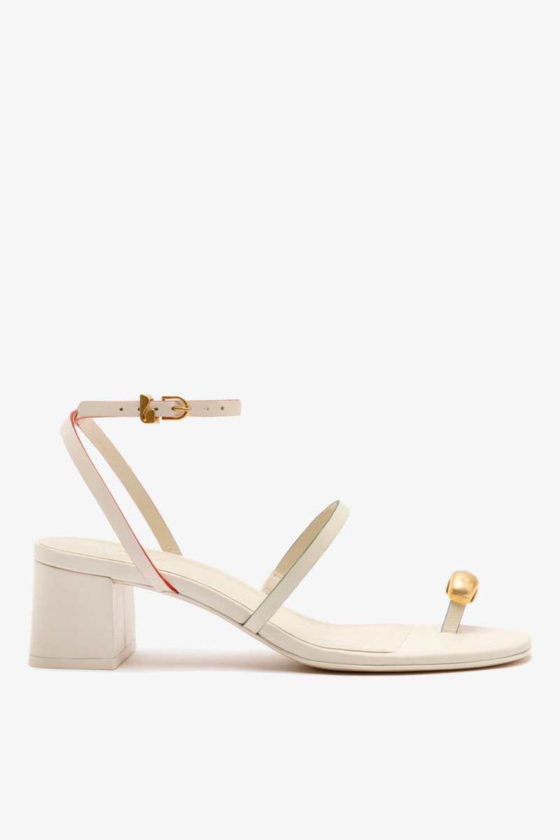 Biarritz Block In Ivory Leather 1