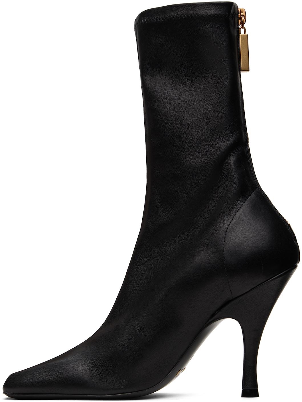 Black Eva Mid Calf Boots - 3
