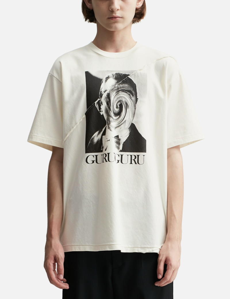 GURUGURU SWIRL FACE T-SHIRT 3