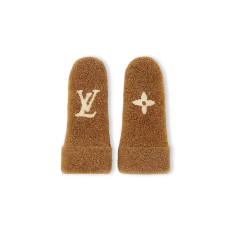 Monogram Shearling Mitts 1