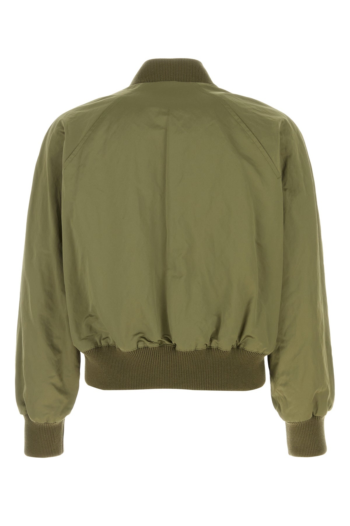 Green cotton blend bomber jacket - 2