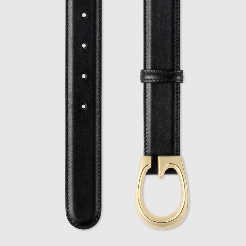 GUCCI Thin belt with G buckle outlook