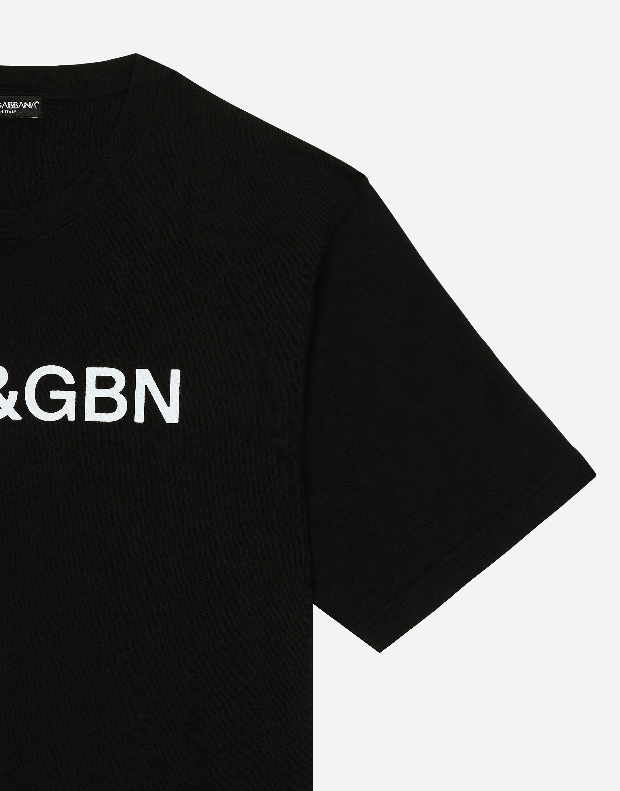 Cotton T-shirt with Dolce&Gabbana logo - 4