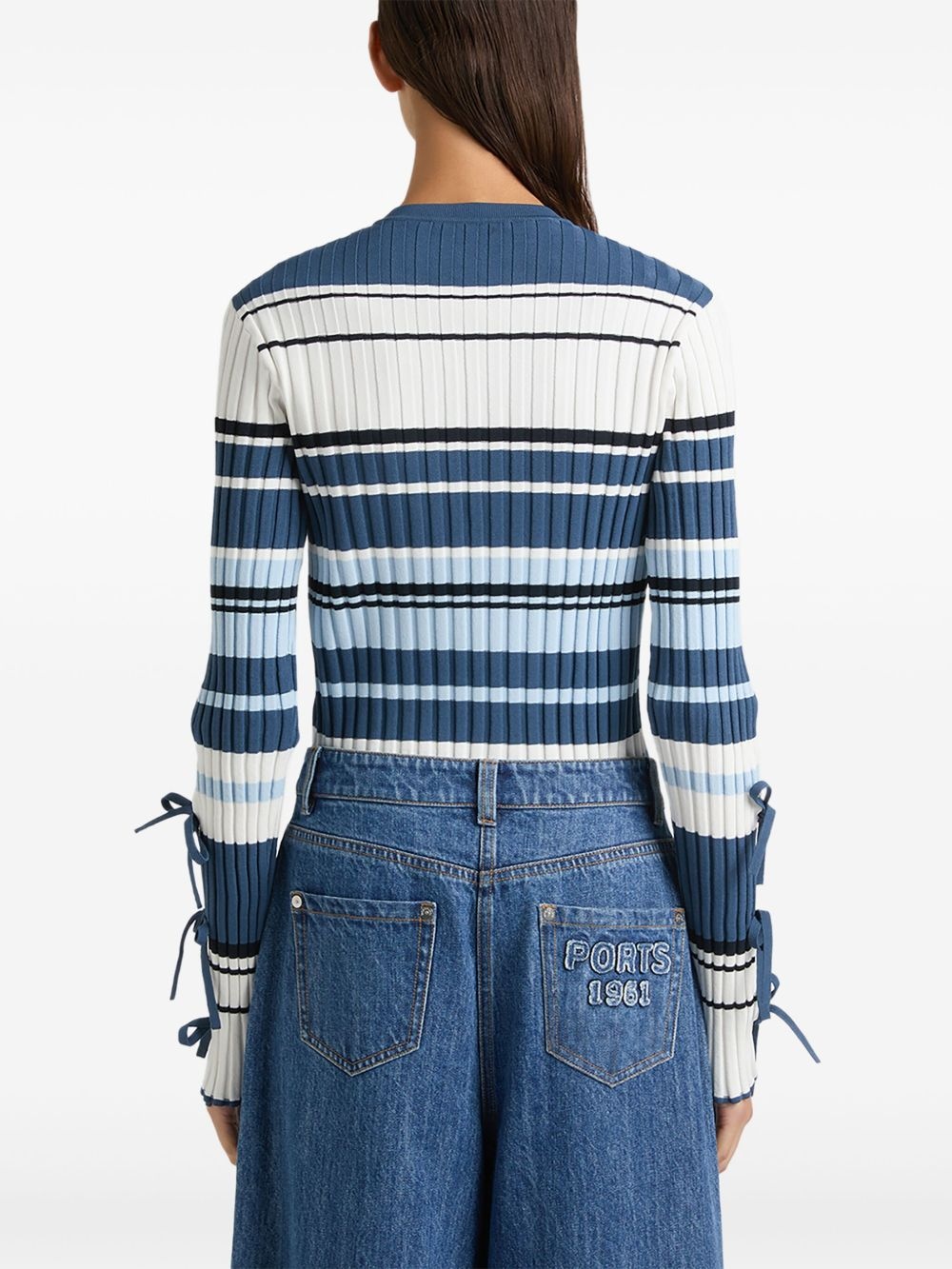 striped cardigan - 3