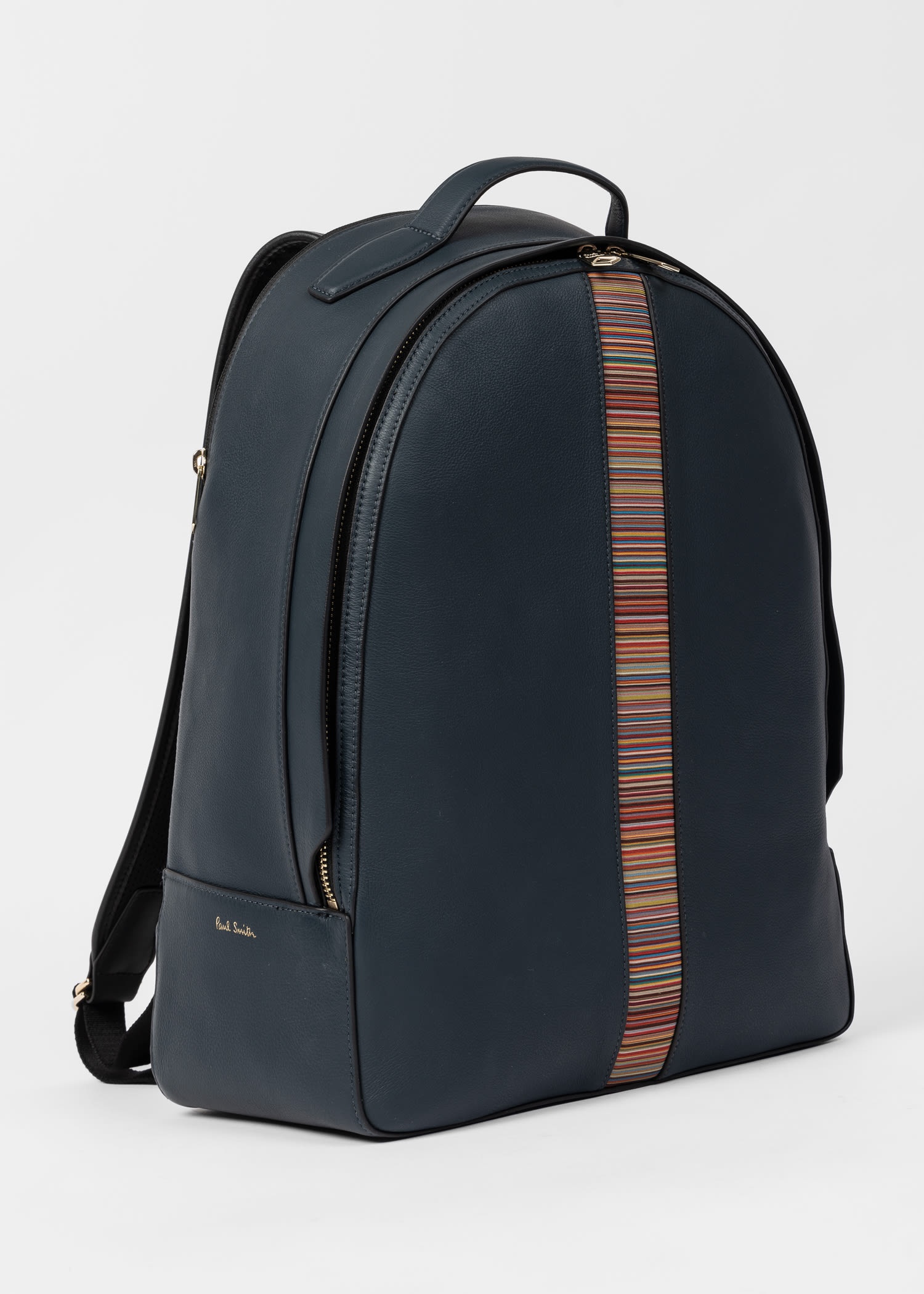 Leather 'Signature Stripe' Backpack - 2