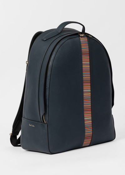 Paul Smith Leather 'Signature Stripe' Backpack outlook