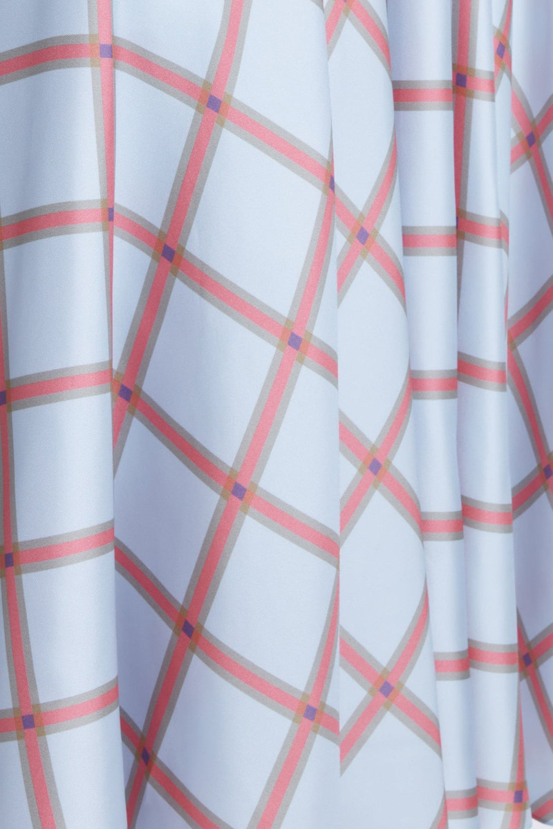 Karima Skirt in Blue & Pink Silk Twill 6