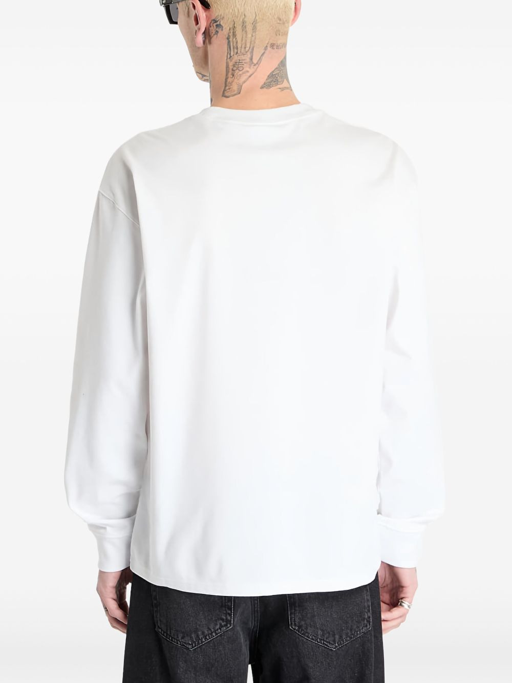 logo-print long-sleeve T-shirt - 4