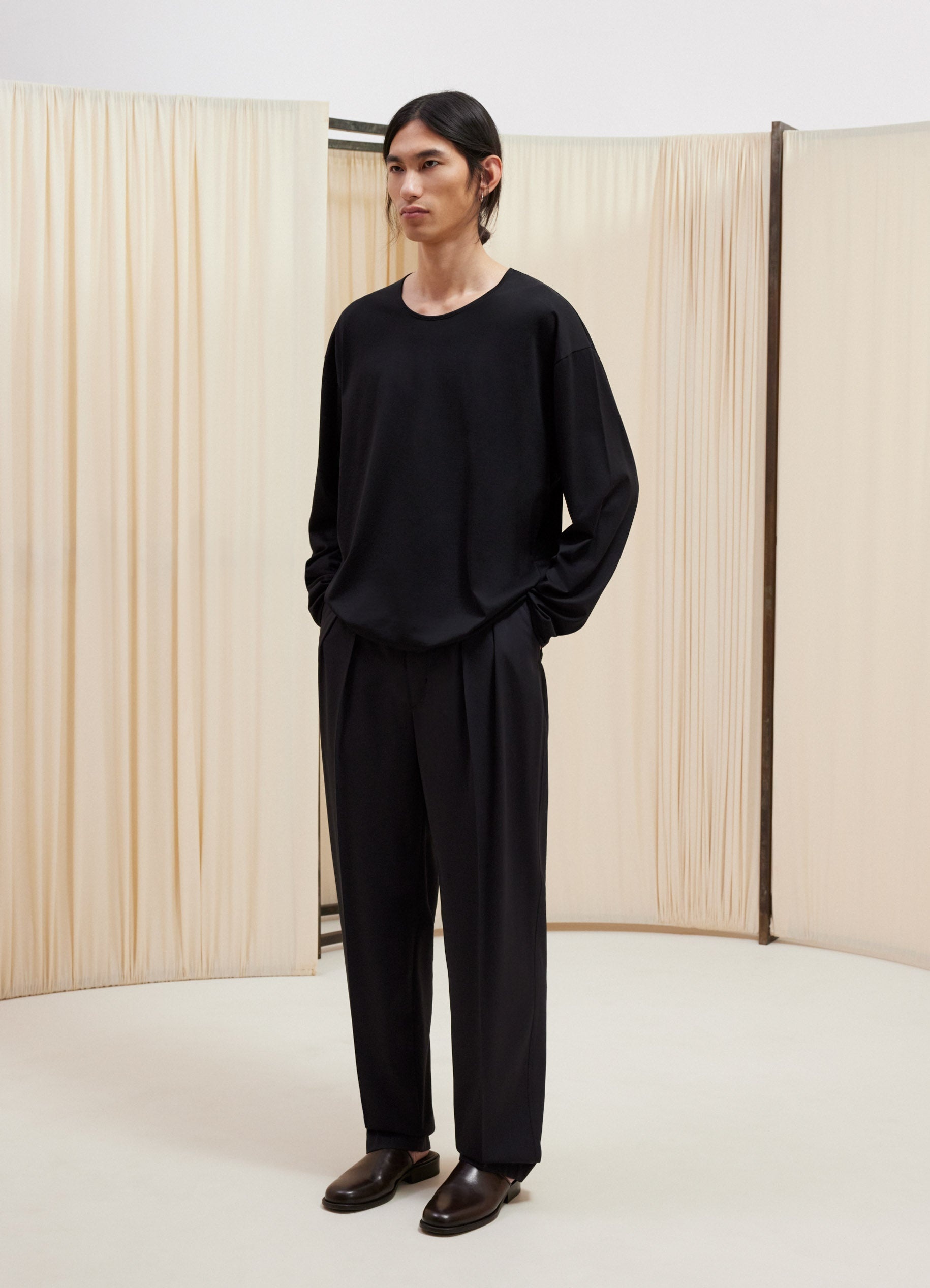 LONG SLEEVE RELAXED T-SHIRT - 1