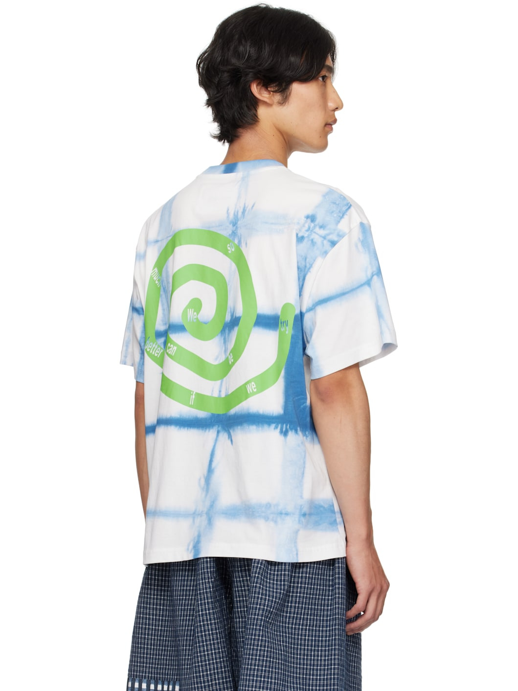 SSENSE Exclusive Blue & White Kitten Courage Shirt - 3