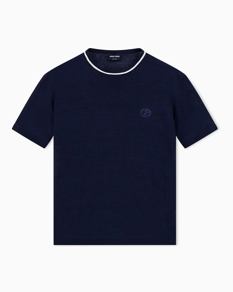 CREW-NECK JUMPER IN LINEN AND SILK 1