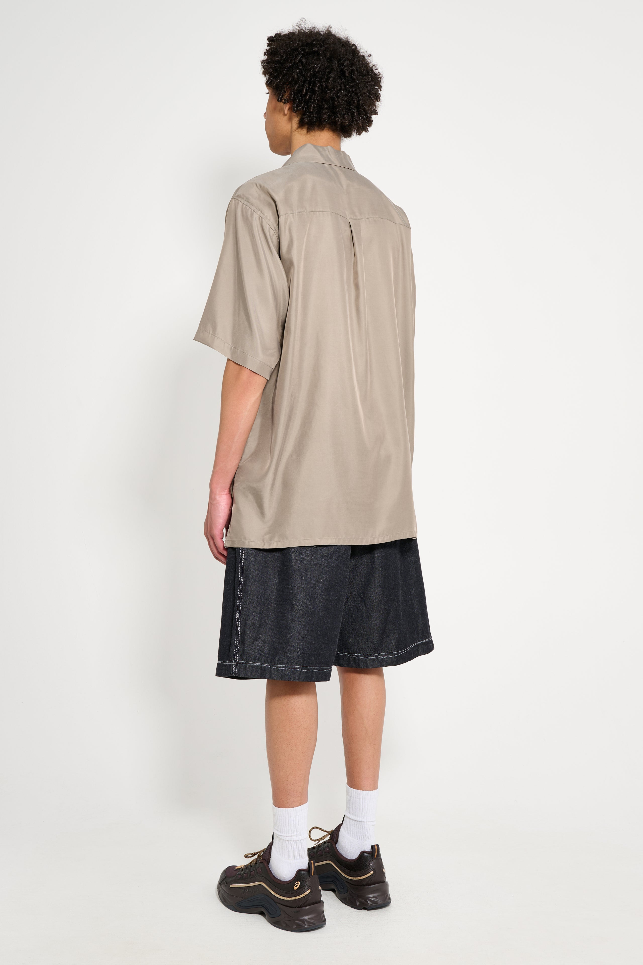 JUNYA WATANABE MAN WIDE LEG PLEATED SHORTS BLACK - 3