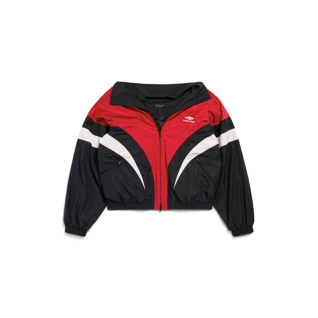 Balenciaga red white black jacket best sale