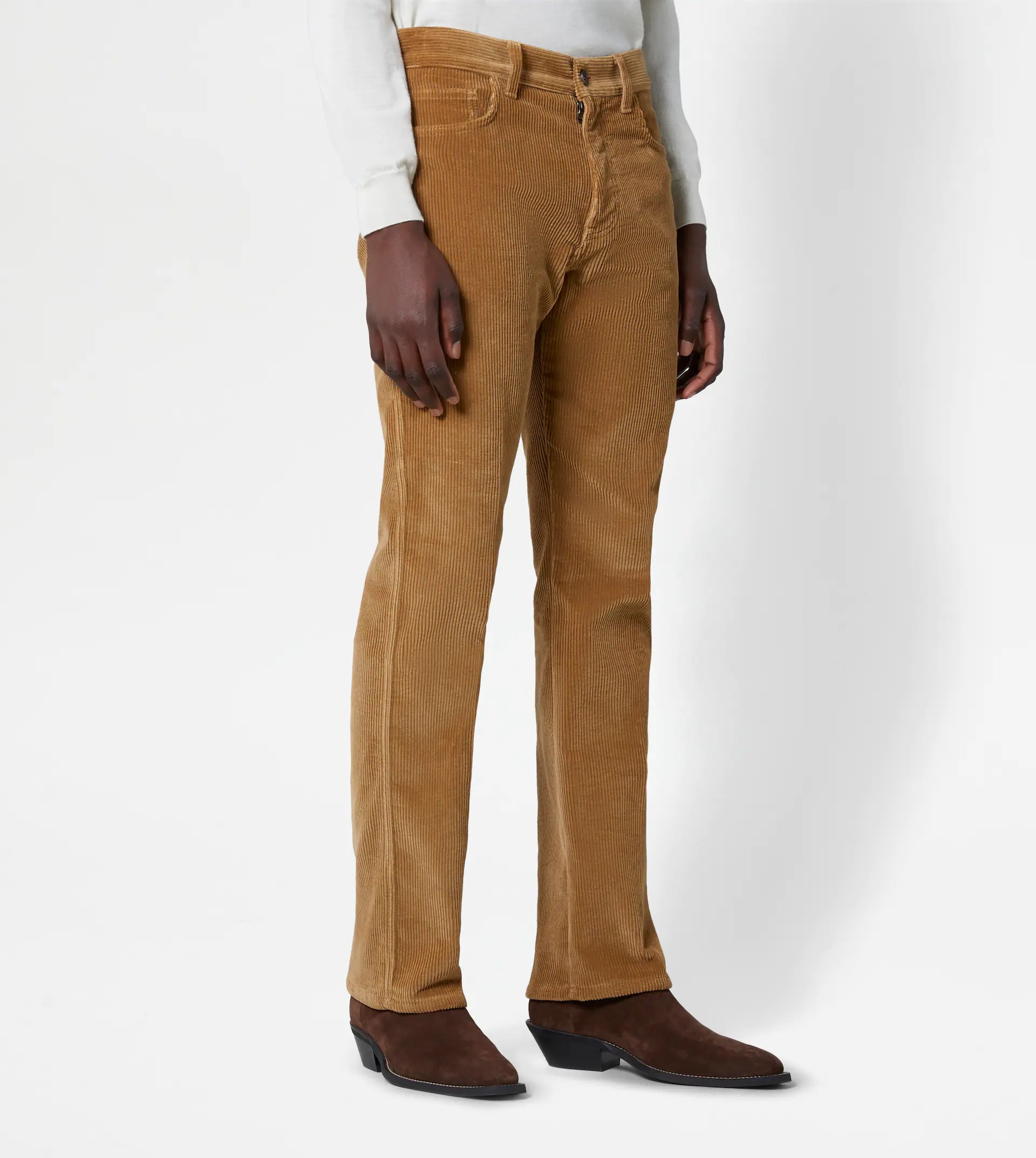 5-POCKET TROUSERS IN VELVET - BEIGE - 6