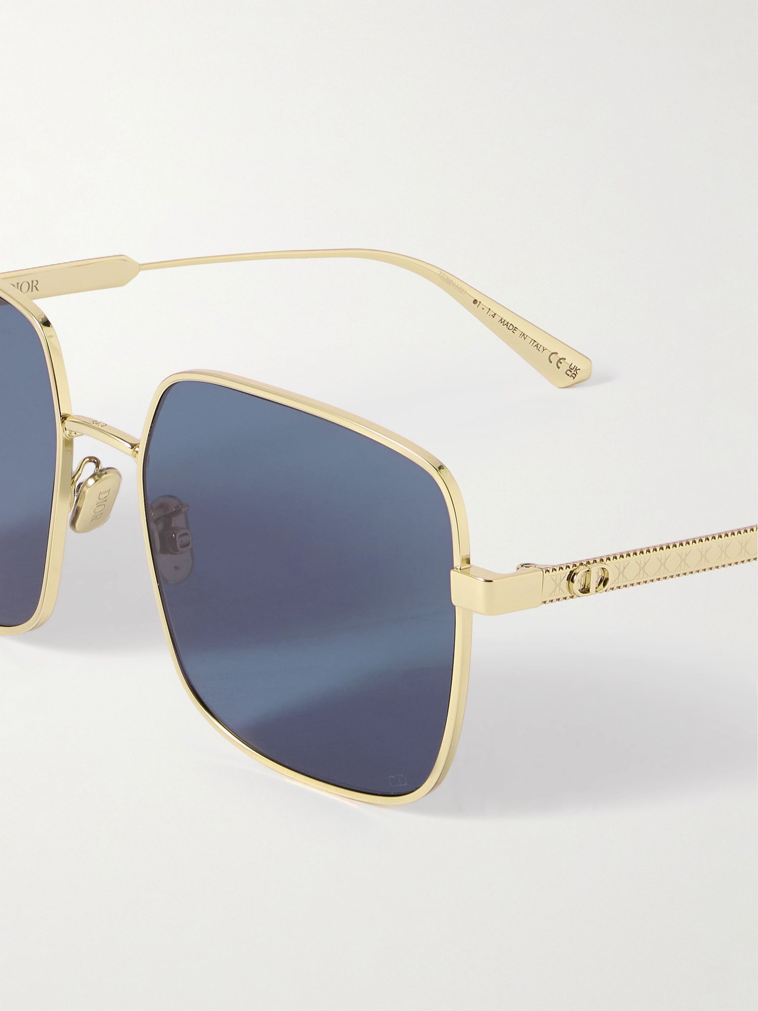 DiorCannage S1U gold-tone square-frame sunglasses Gold - 4