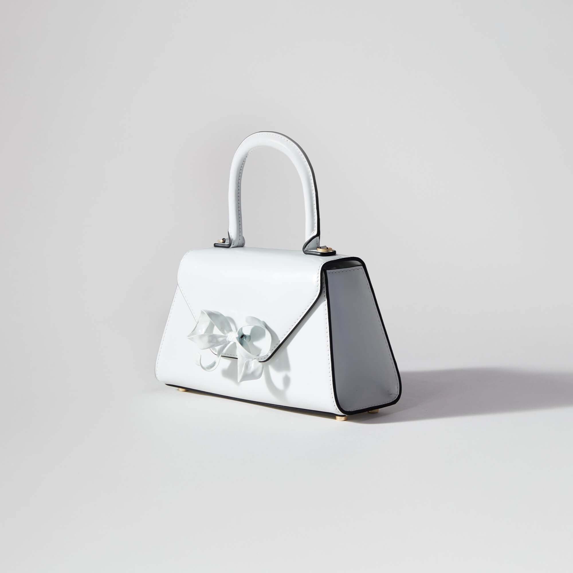 White Bow Mini Envelope Bag - 2