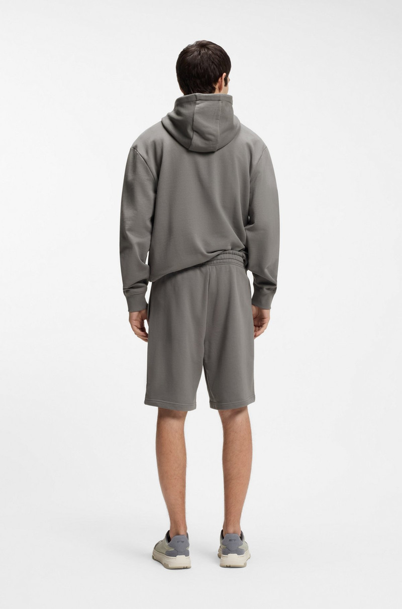 HUGO COTTON-TERRY SHORTS WITH LOGO PRINT outlook