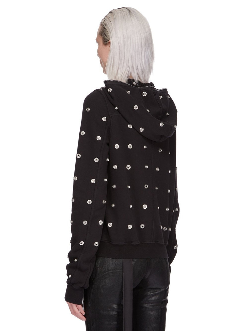 snap-detail zip-up hoodie 3