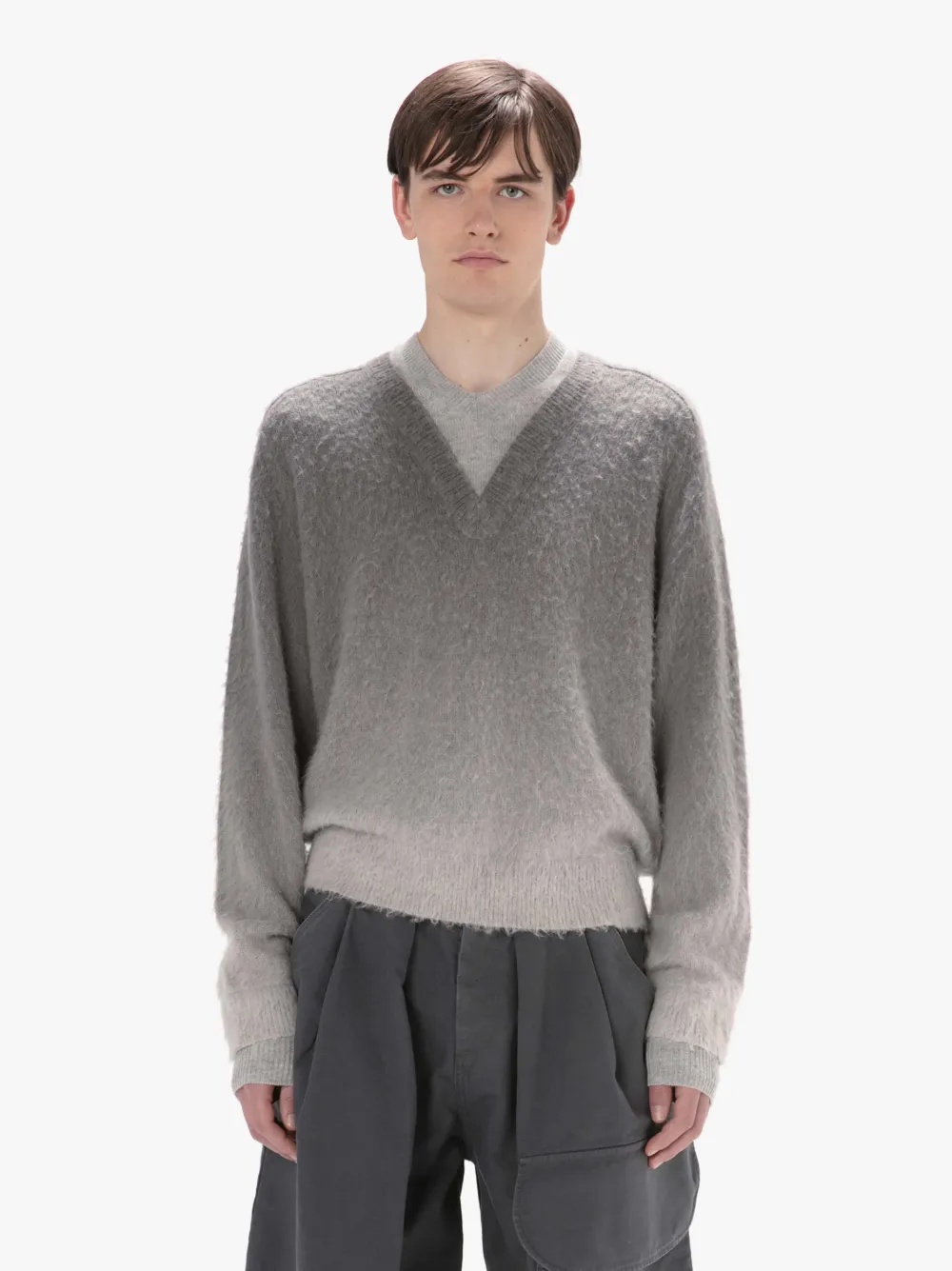 GRADIENT V-NECK SWEATER - 2