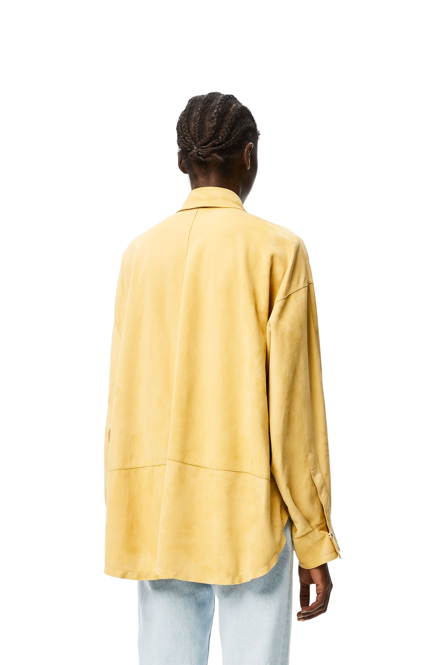 Oversize shirt in suede - 4