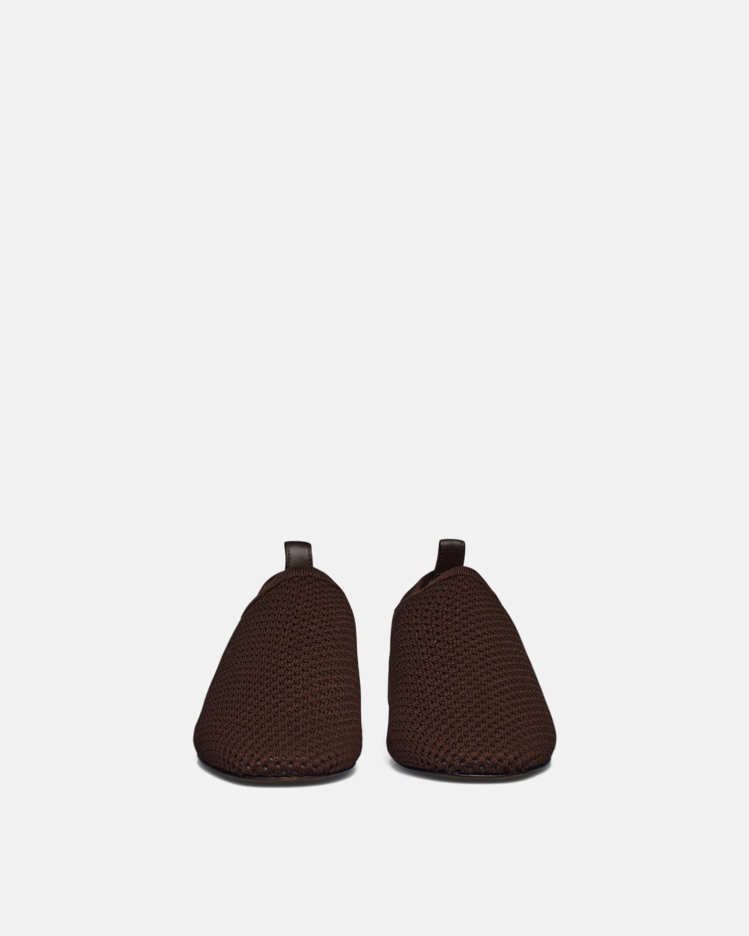Mesh-Knit Round-Toe Slip On Shoes - 3