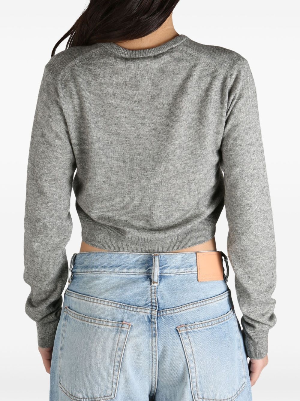 fine-knit henley-neck sweater - 4
