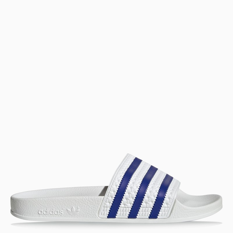 White/blue Adilette Slides - 1