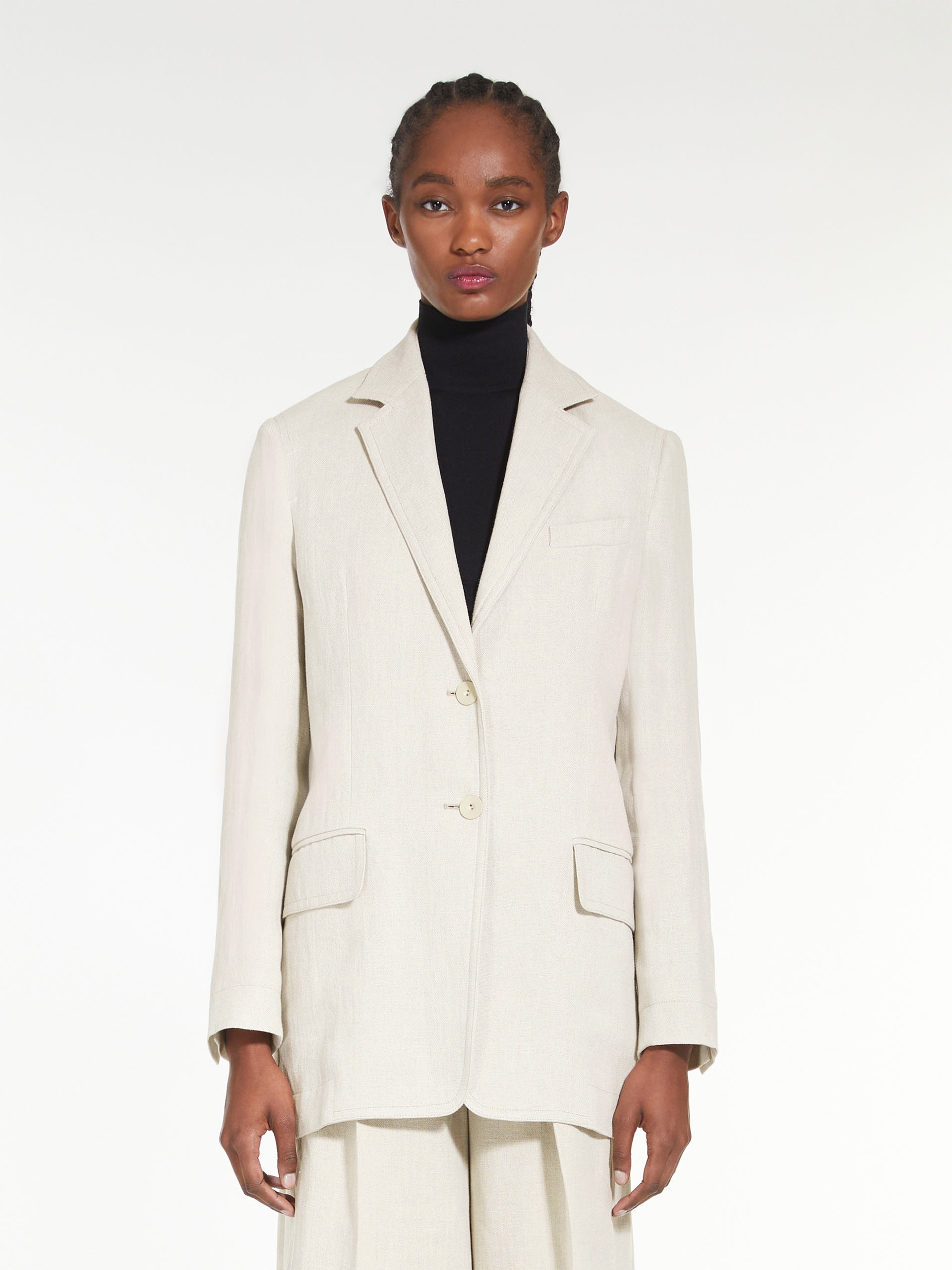 ADELCHI Oversized linen jacket - 3