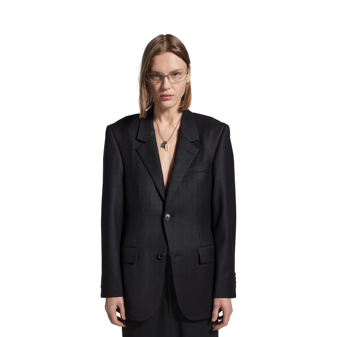 Women's Standard Tailored Jacket in New Black - 5