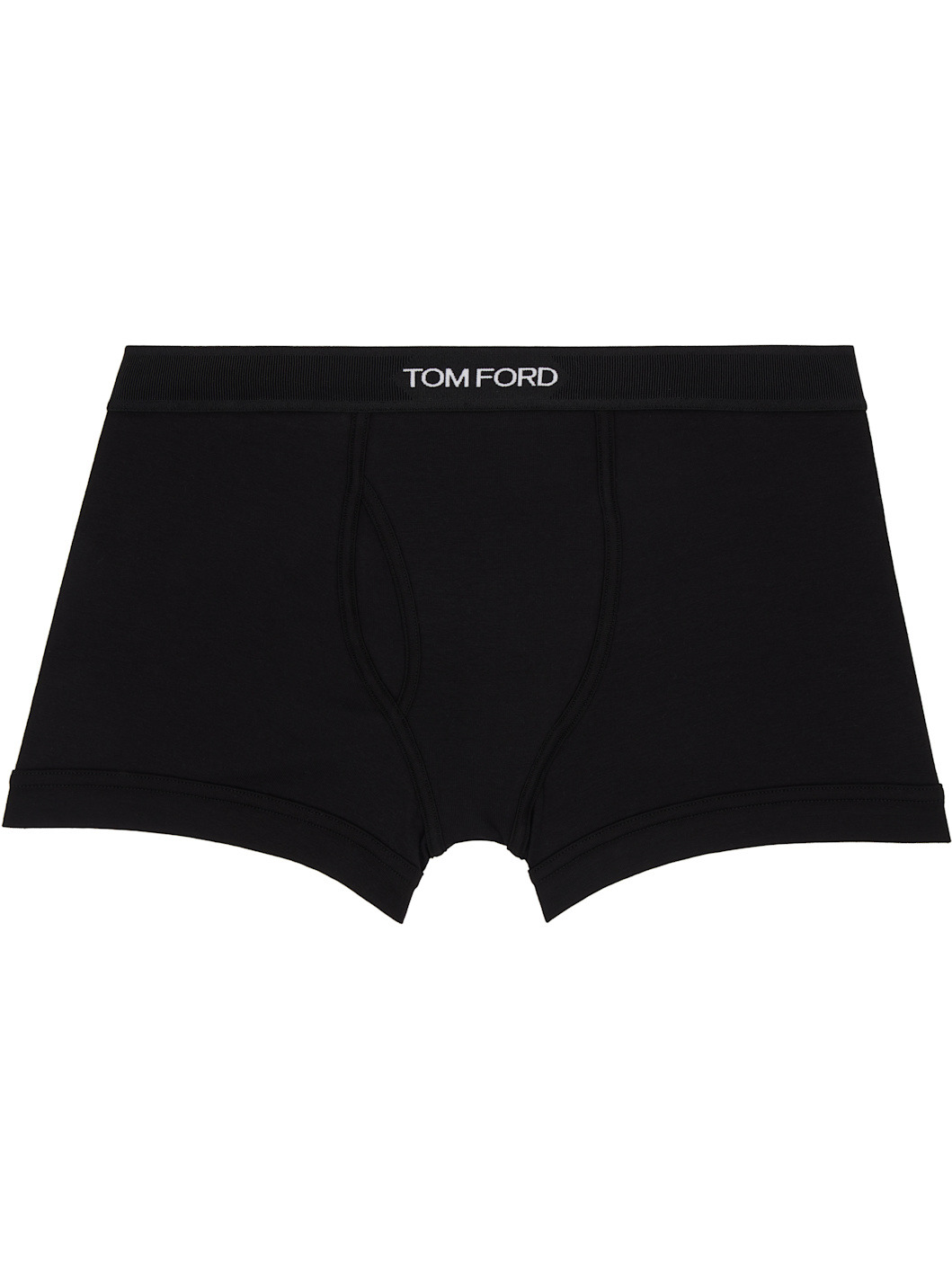 Two-Pack Black & Blue Cotton Boxer Briefs - 4