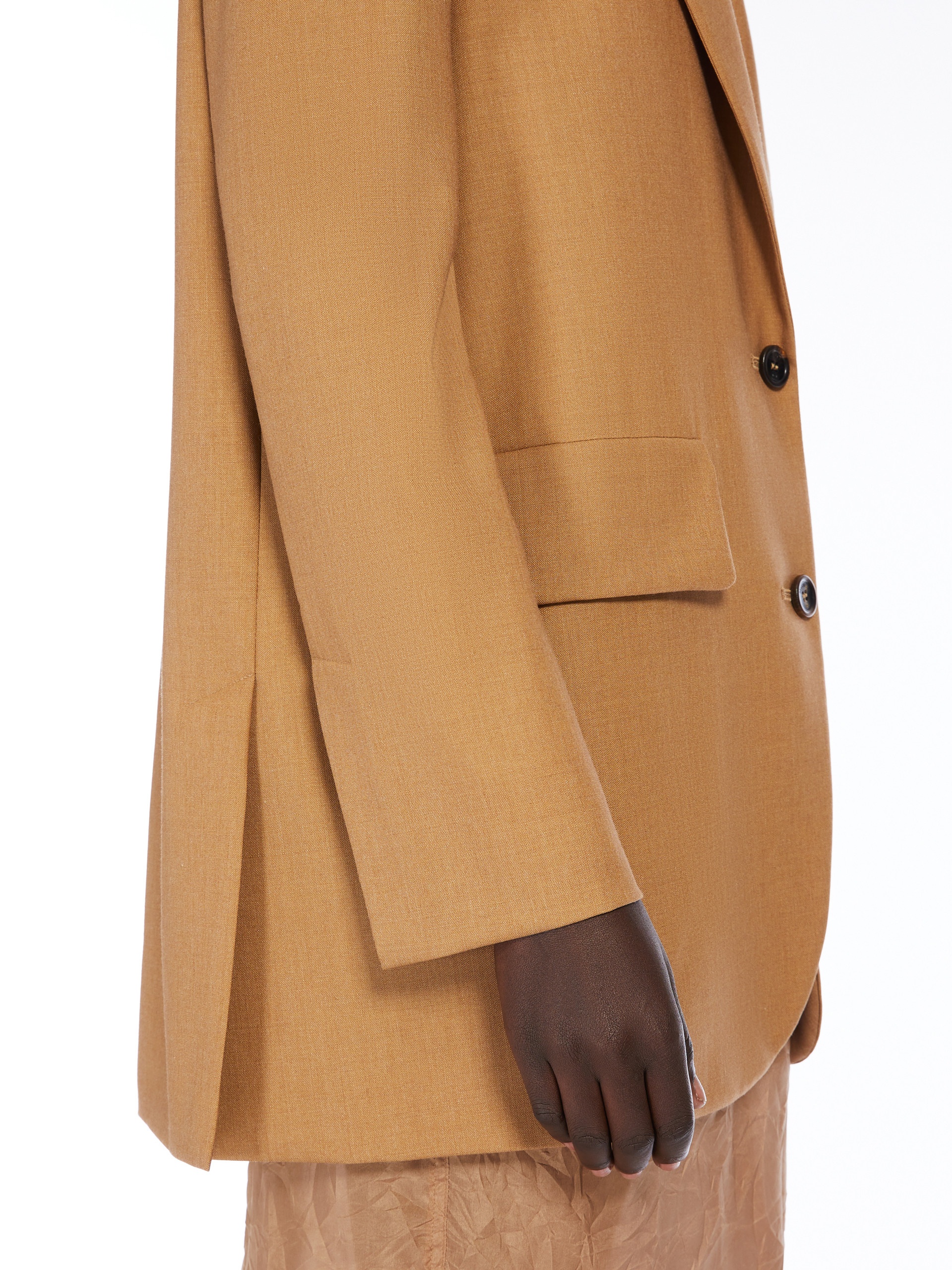 KITTEN Single-breasted wool, mohair and silk blazer - 6