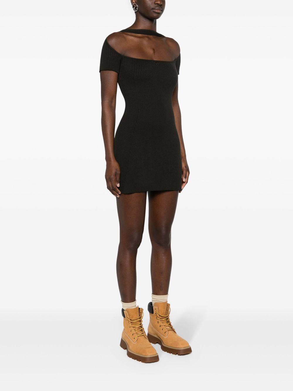 Hyperbole ribbed minidress - 3