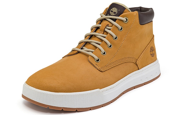 Timberland Maple Grove Wide Fit Leather Chukka Boots 'Wheat' A5PRVW - 3