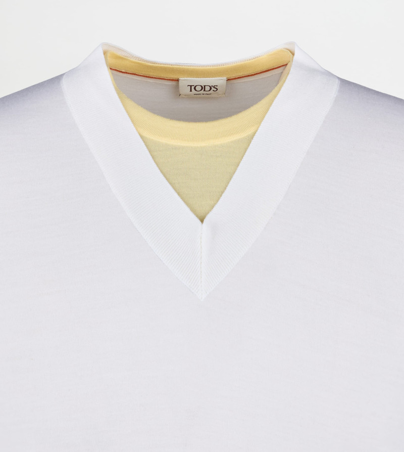 T-SHIRT IN WOOL JERSEY - WHITE 7
