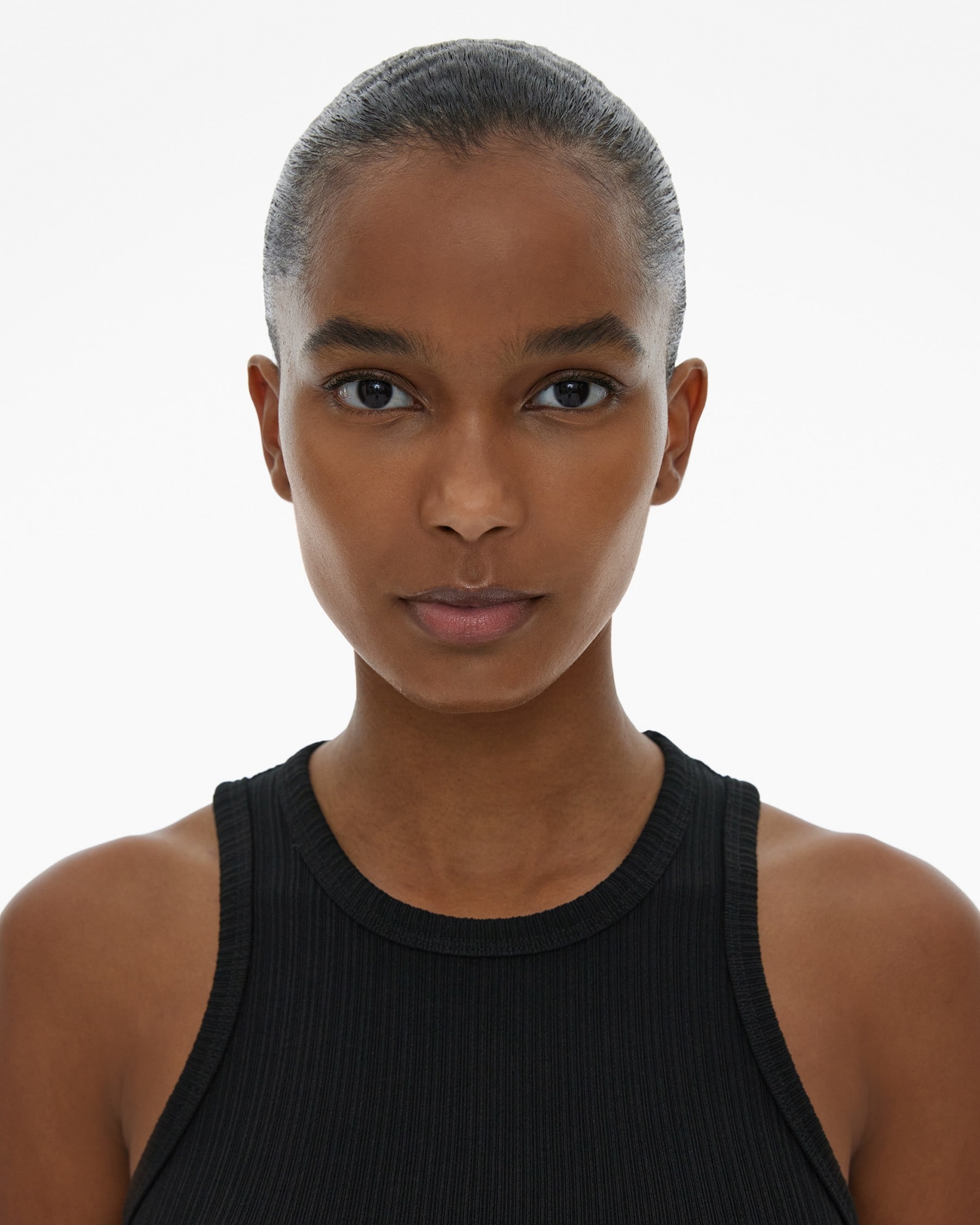 CROPPED RIB KNIT TANK TOP - 7