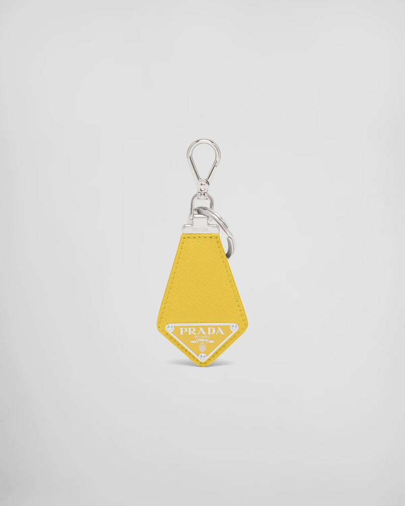 Saffiano leather keychain 1