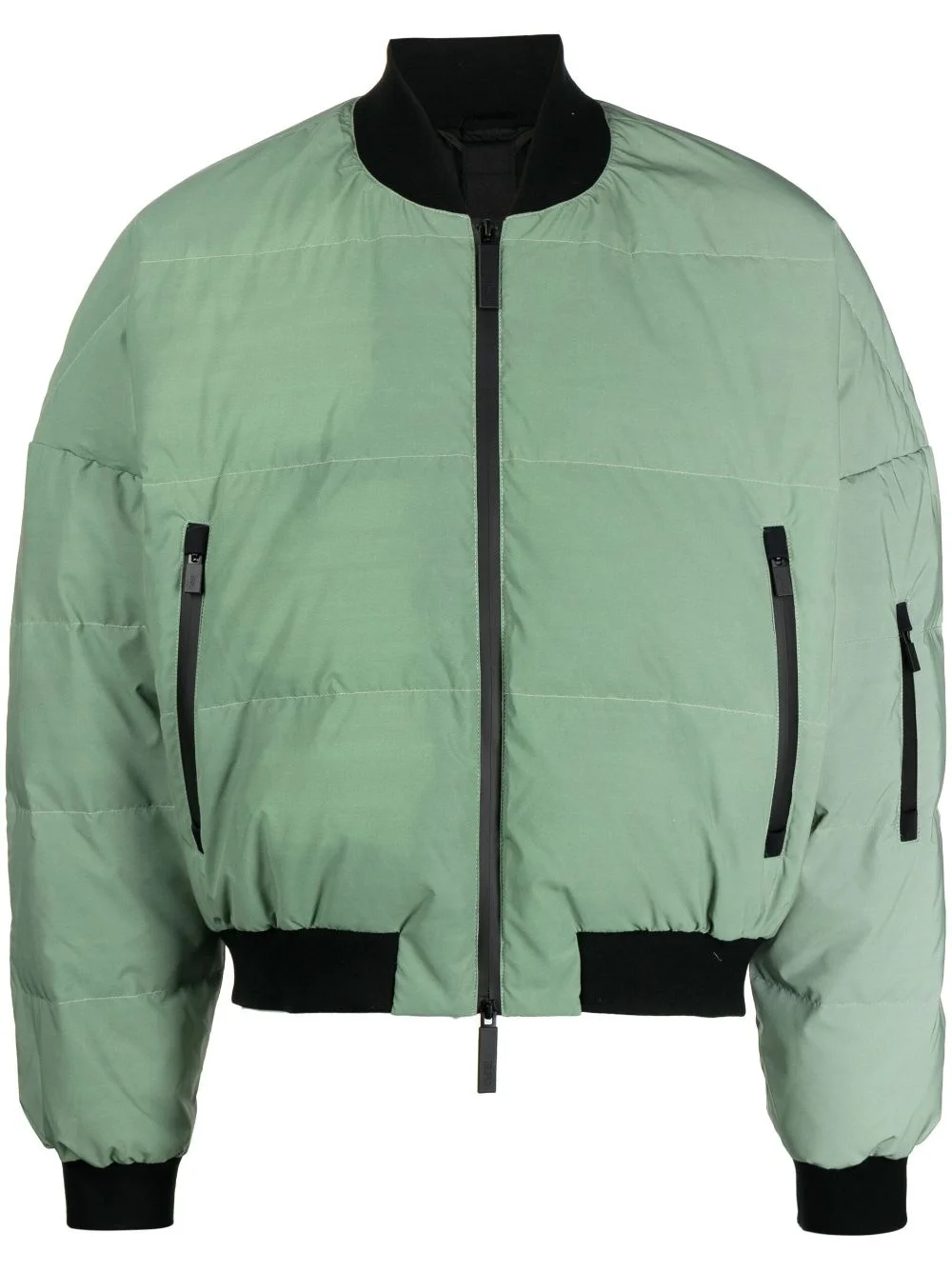 reflective bomber padded jacket - 1