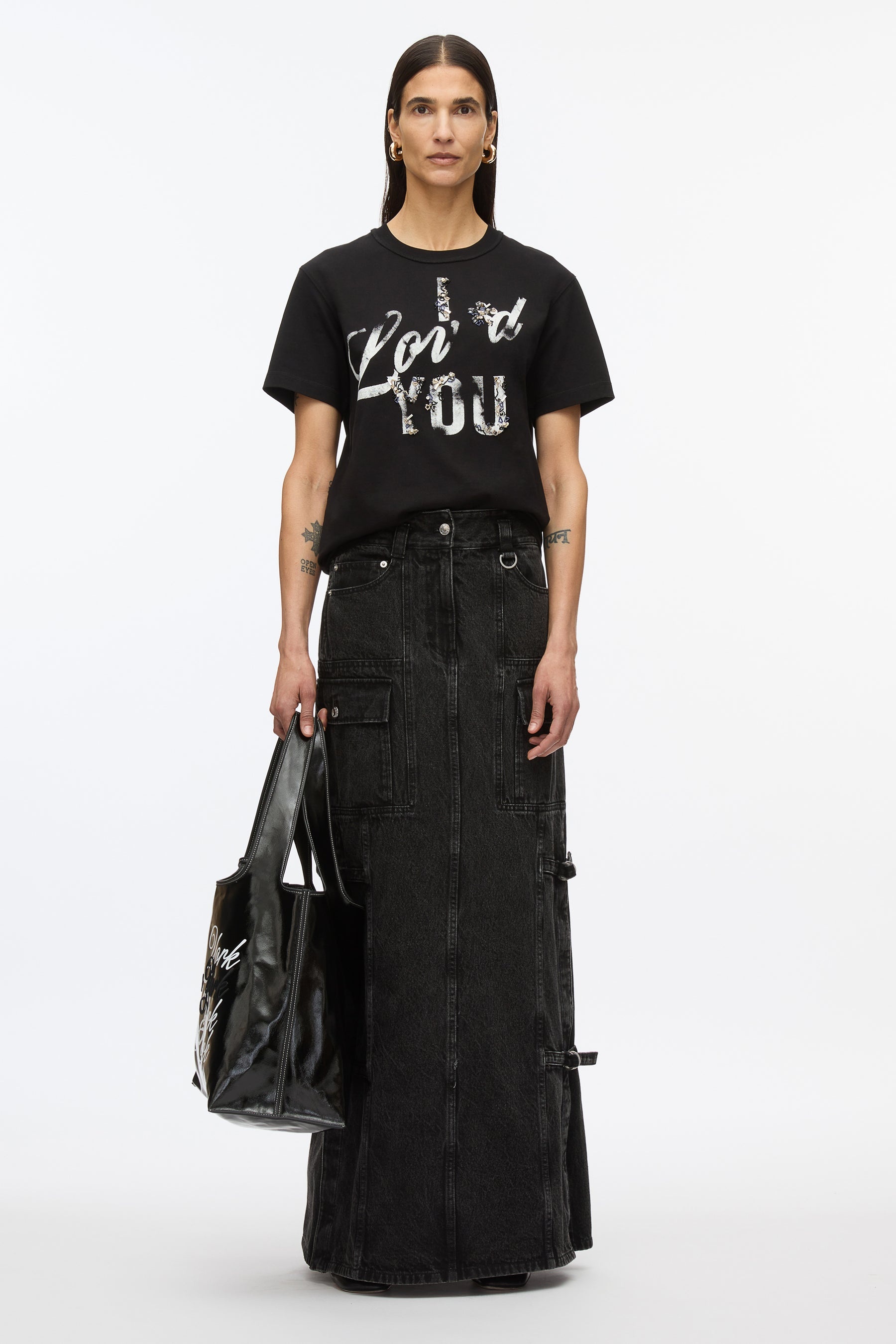 I Lov'd You Embroidered Tee - 1