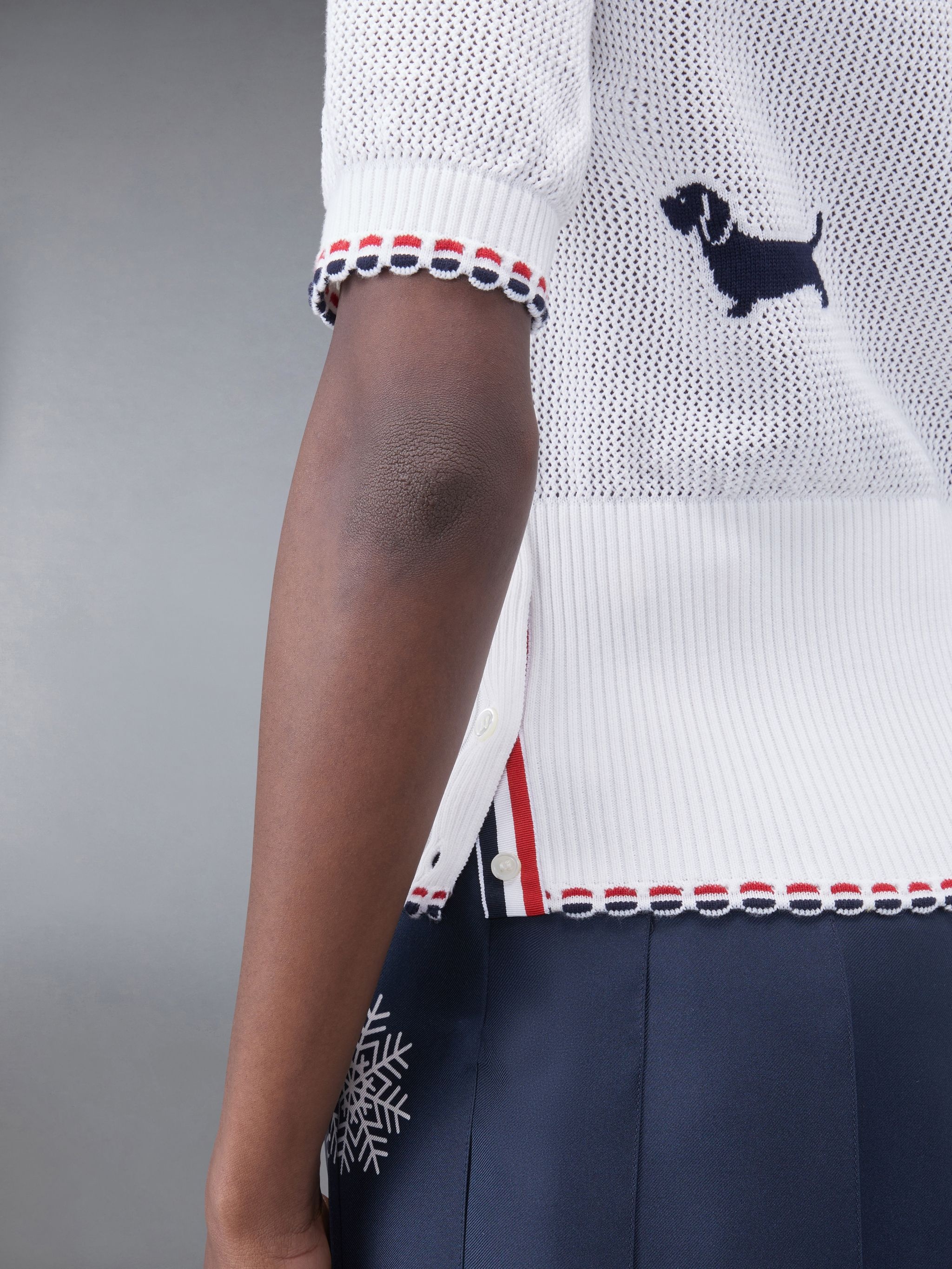 Cotton Crewneck Pointelle Hector Tee - 5