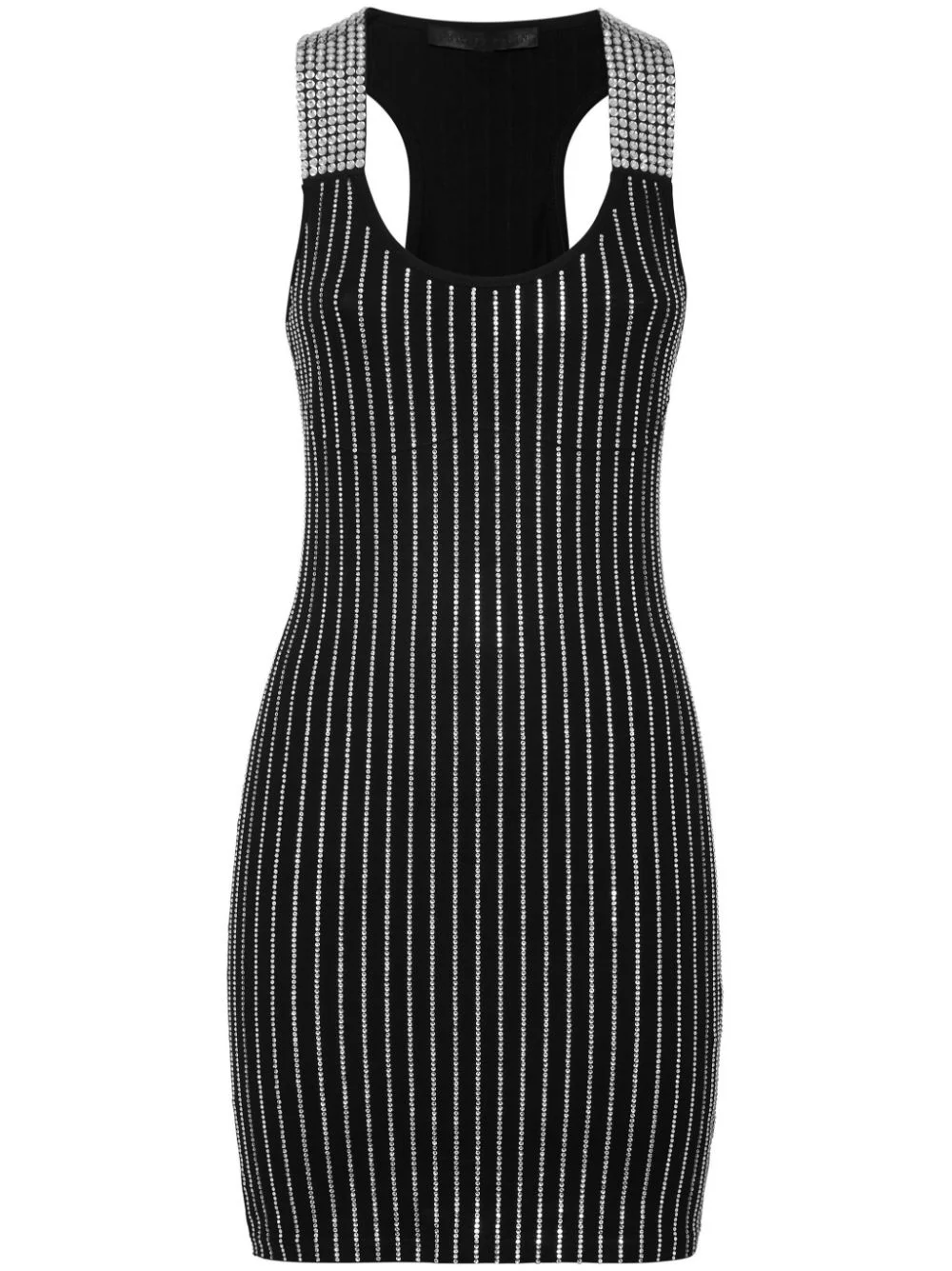 rhinestone-embellished dress - 1