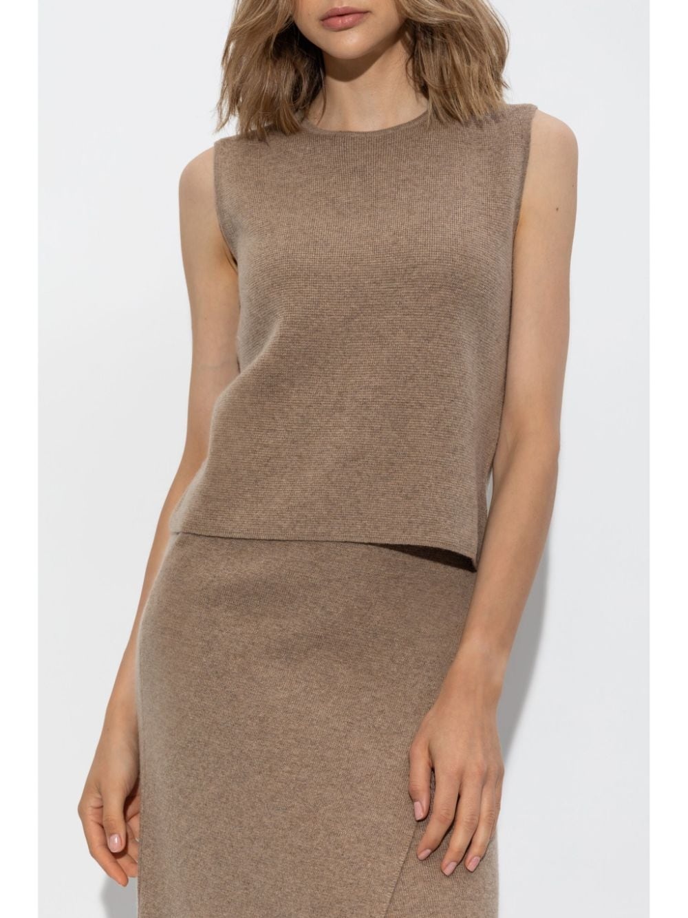 sleeveless knitted top - 3