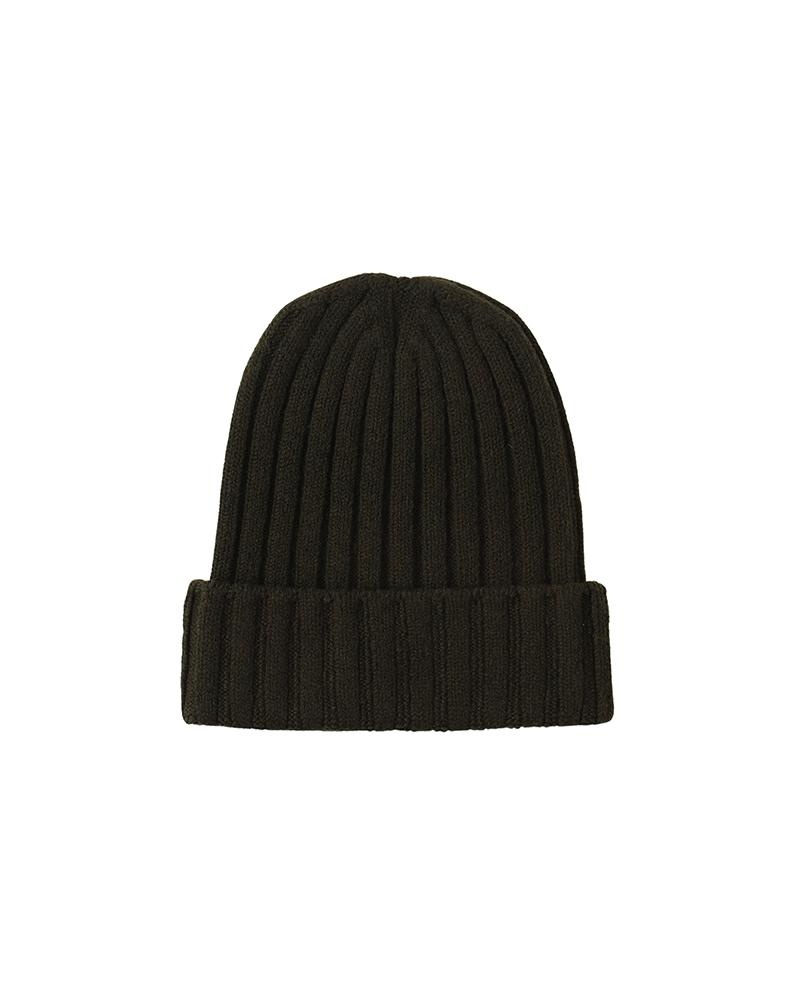 KNIT CAP OLIVE - 2