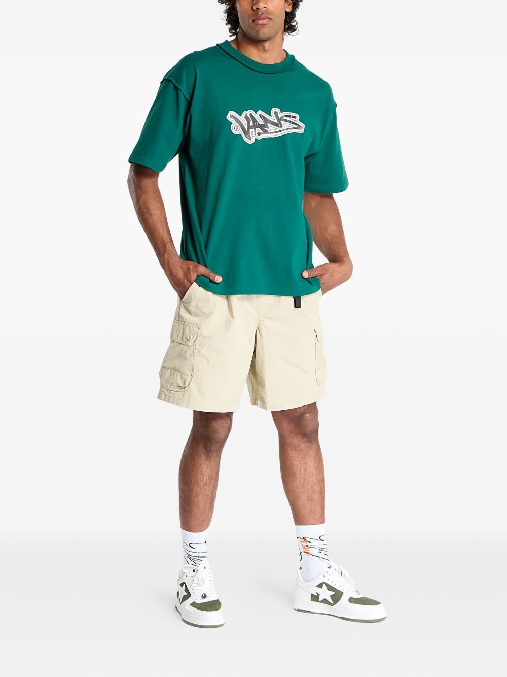 Huntley elastic-waist cargo shorts - 2