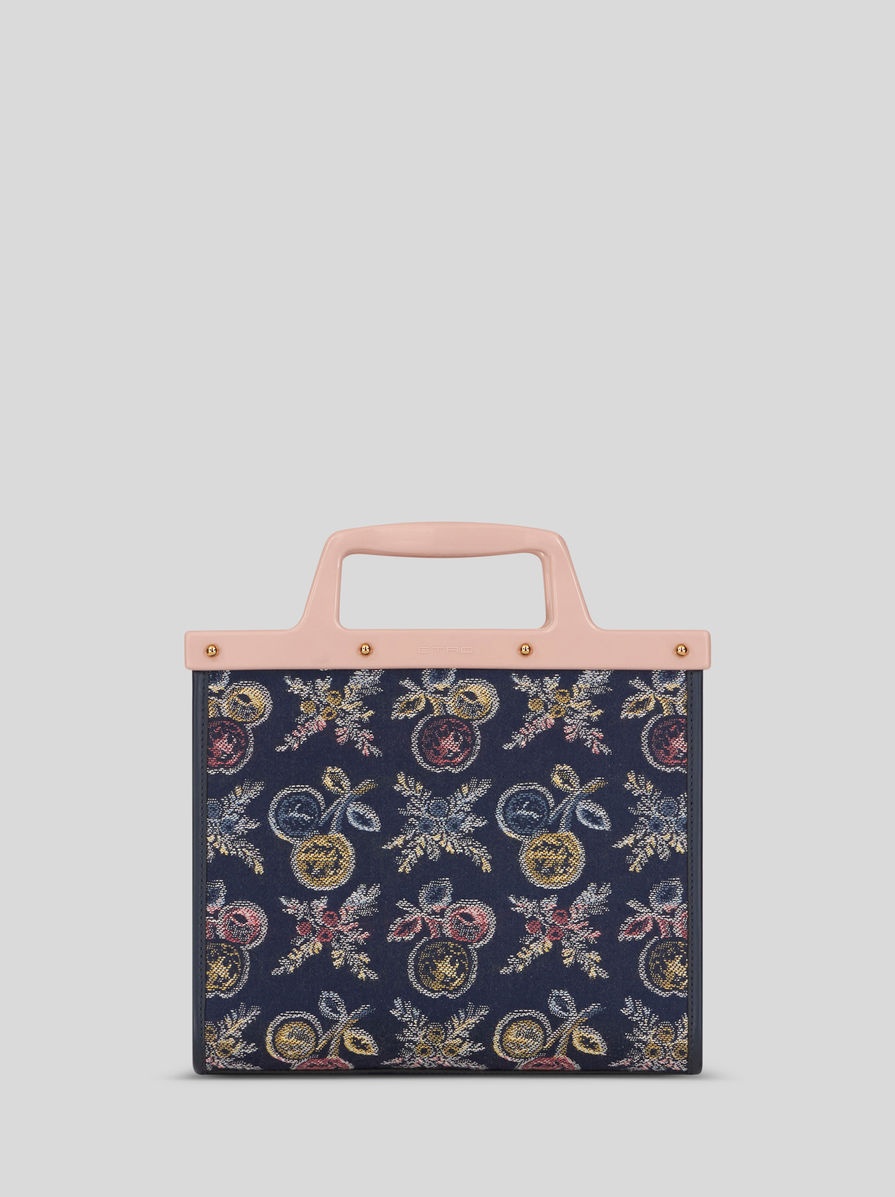 SMALL JACQUARD LOVE TROTTER BAG WITH MULTI-COLOURED APPLES - 3